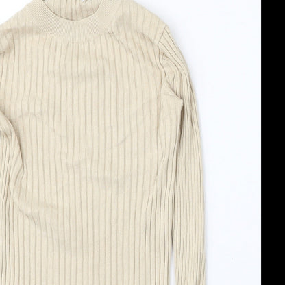 Womens UK Size S H&M Beige Pullover Jumper