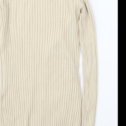 Womens UK Size S H&M Beige Pullover Jumper