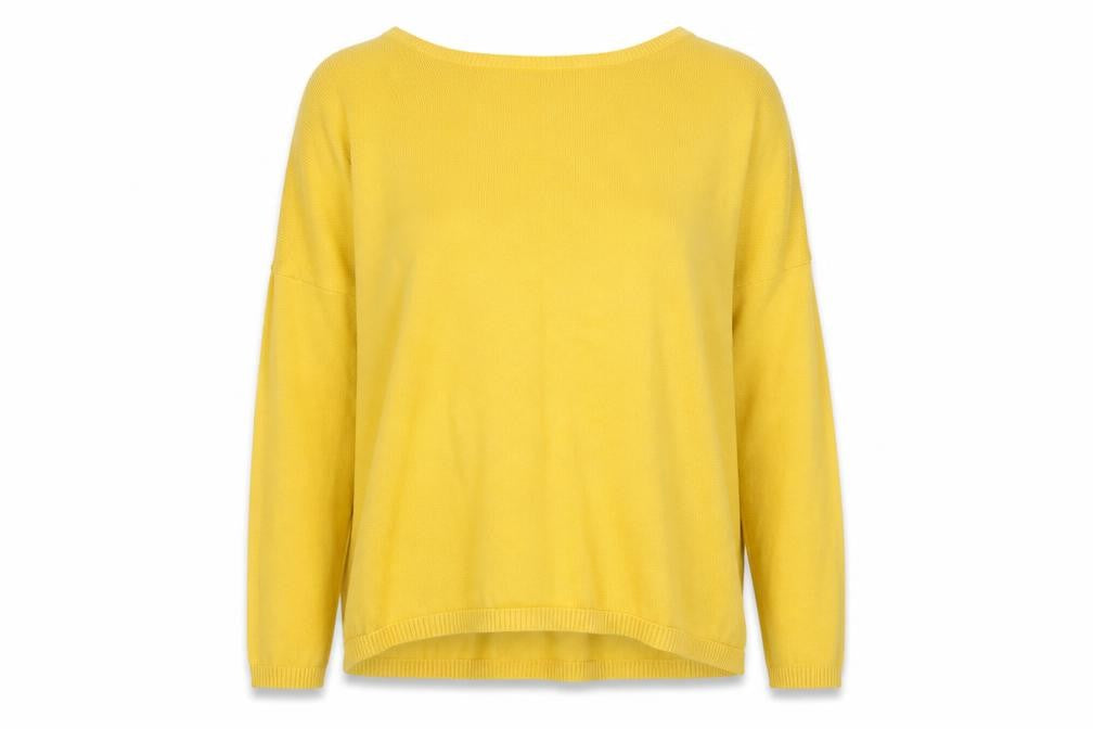 Womens UK Size S Lara Knit Yellow Pullover Jumper