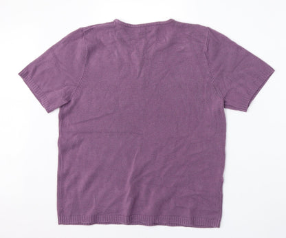 Womens UK Size 18 Papaya Purple Pullover Jumper