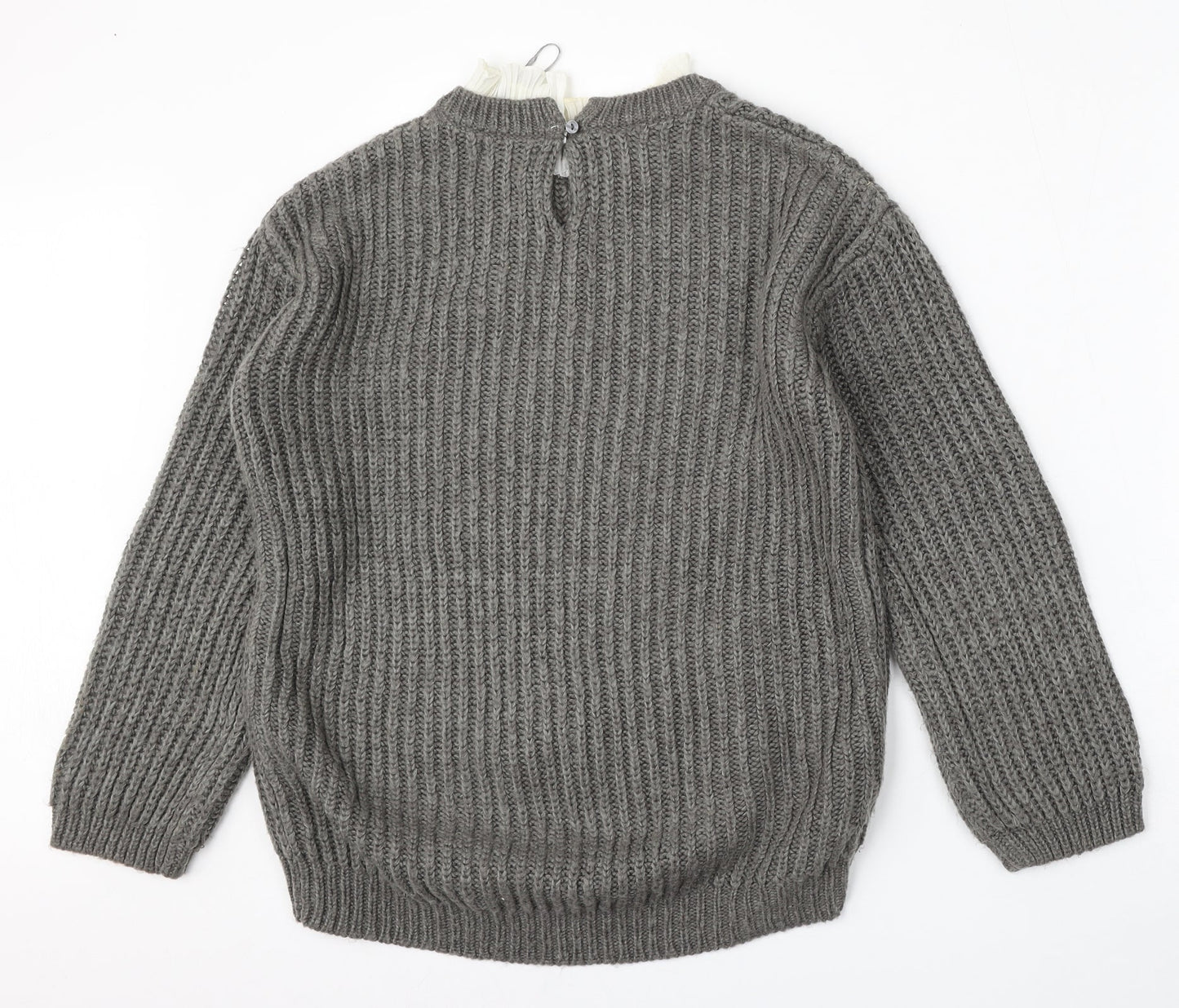 Womens UK Size S Matalan Grey Pullover Jumper
