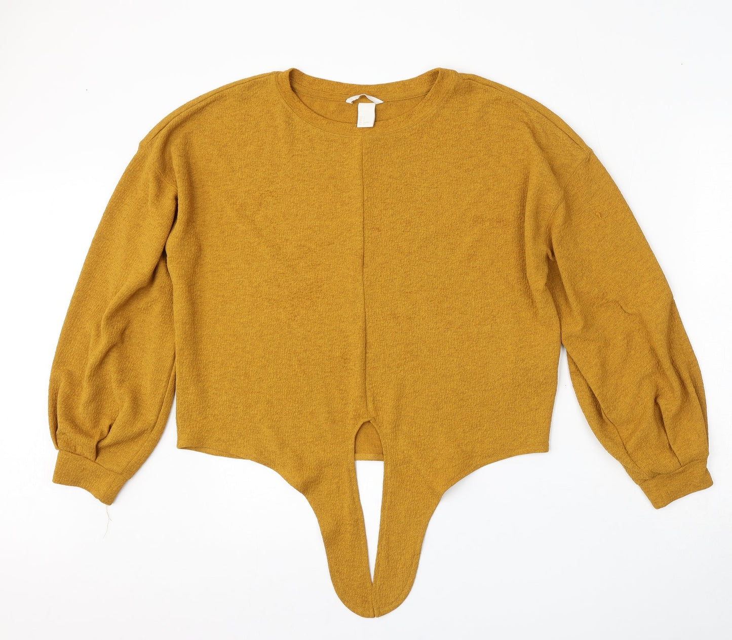 Womens UK Size S H&M Yellow Pullover Jumper