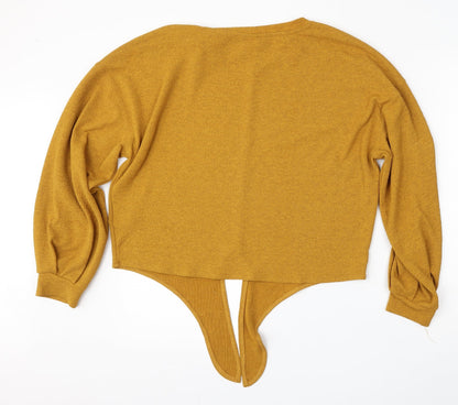 Womens UK Size S H&M Yellow Pullover Jumper
