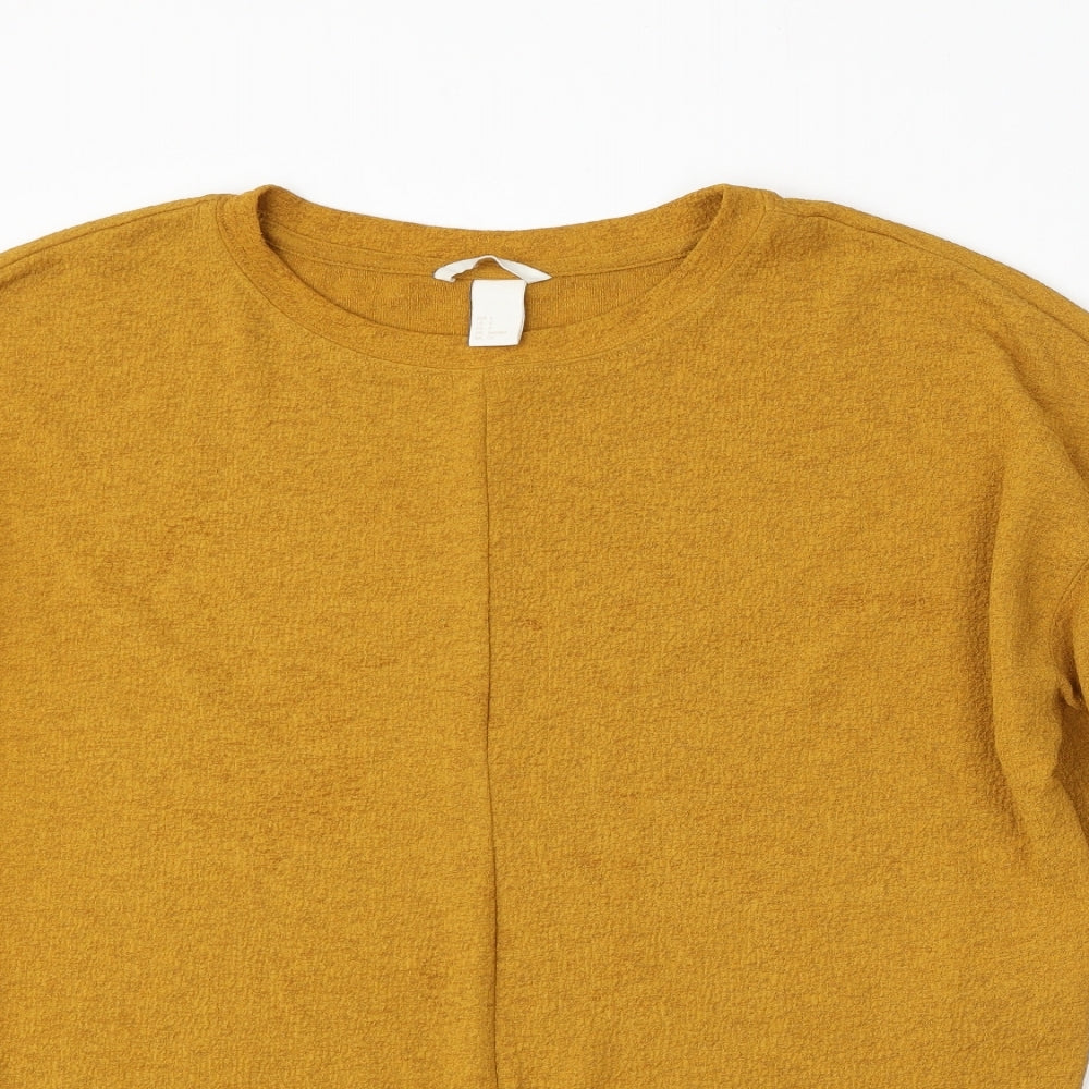 Womens UK Size S H&M Yellow Pullover Jumper