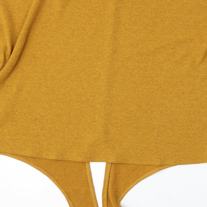 Womens UK Size S H&M Yellow Pullover Jumper