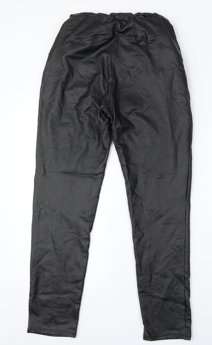 Womens UK Size 28 Boohoo Regular Fit  Black Trousers