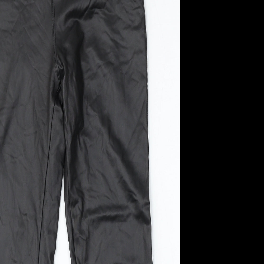 Womens UK Size 28 Boohoo Regular Fit  Black Trousers