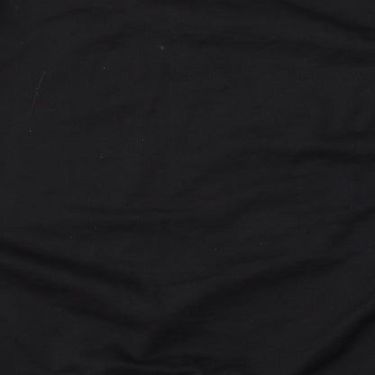 Brand and care label for Primark women’s black polyester pullover sweatshirt, size UK 12