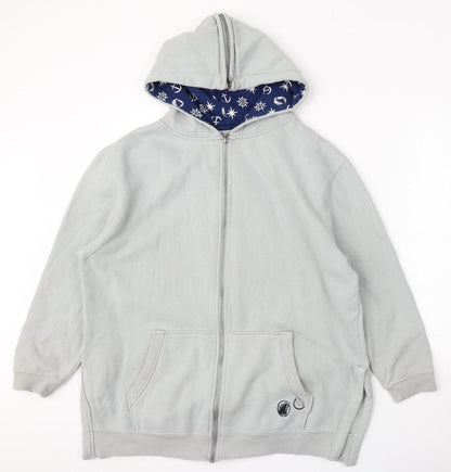 Holland America Line Womens Grey  Cotton Full Zip Hoodie Size M  Zip