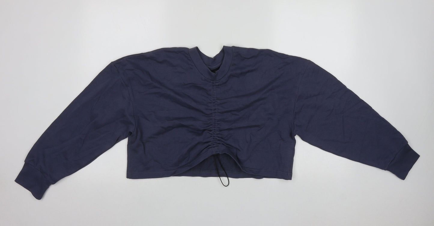 Womens UK Size 12 Boohoo Blue Pullover Sweatshirt