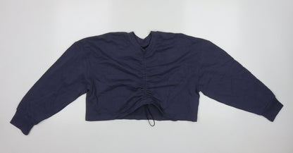 Womens UK Size 12 Boohoo Blue Pullover Sweatshirt
