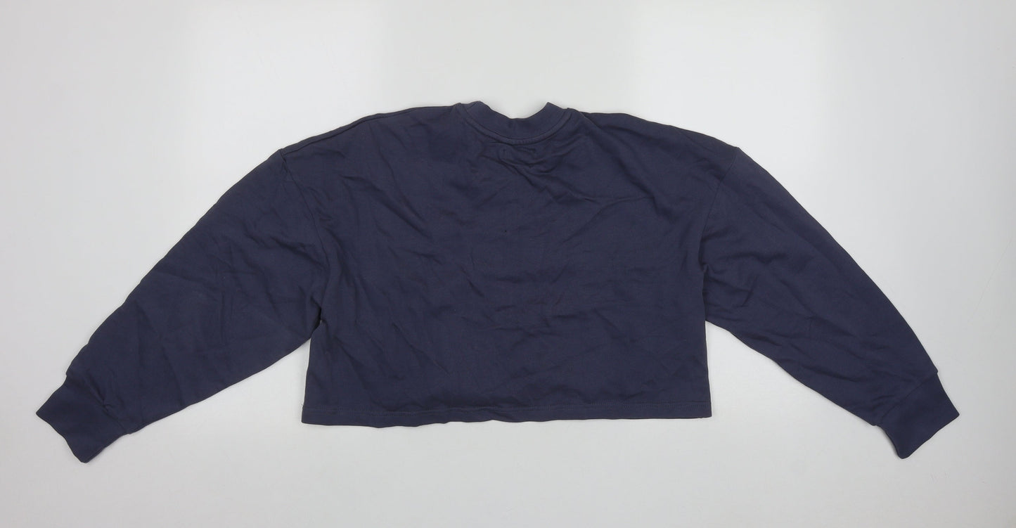 Womens UK Size 12 Boohoo Blue Pullover Sweatshirt