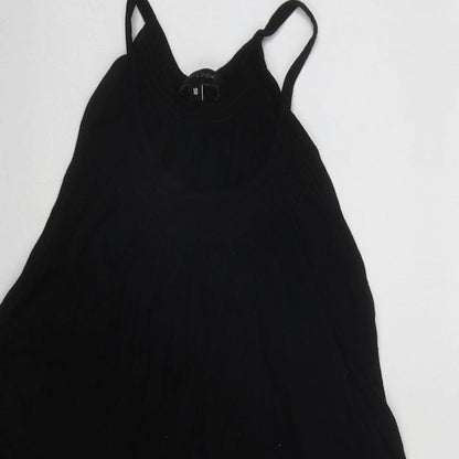 Womens UK Size 10 New Look Black Basic Tank