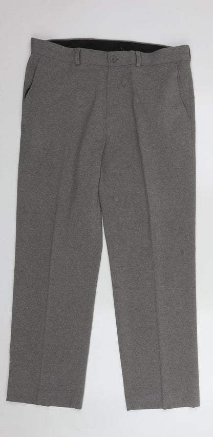 Mens UK Size 34 in BHS Regular Fit  Grey Trousers