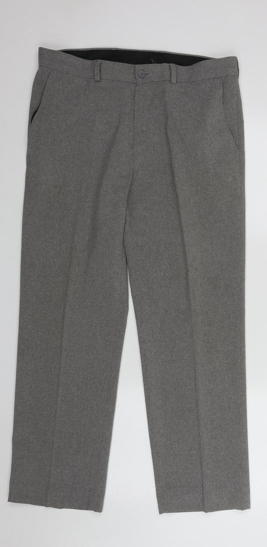 Mens UK Size 34 in BHS Regular Fit  Grey Trousers
