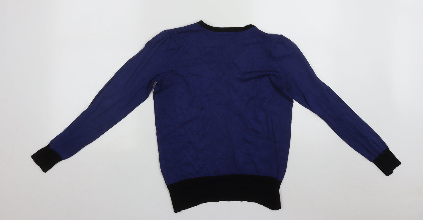 Womens UK Size 12 Marks and Spencer Blue Cardigan Jumper
