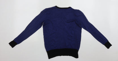 Womens UK Size 12 Marks and Spencer Blue Cardigan Jumper