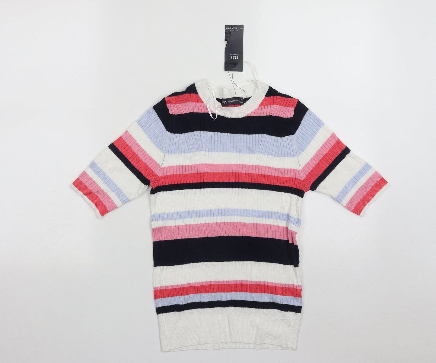 Womens UK Size 10 Marks and Spencer Multicoloured Pullover Jumper