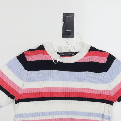 Womens UK Size 10 Marks and Spencer Multicoloured Pullover Jumper