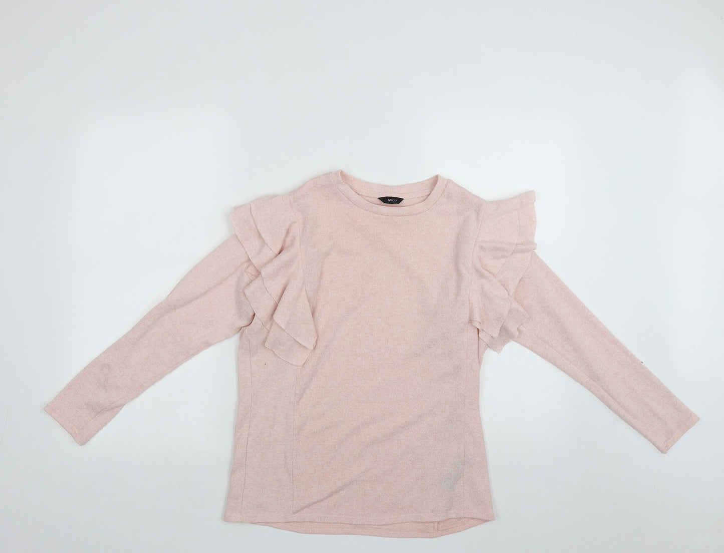 Womens UK Size 8 M&Co Pink Pullover Jumper