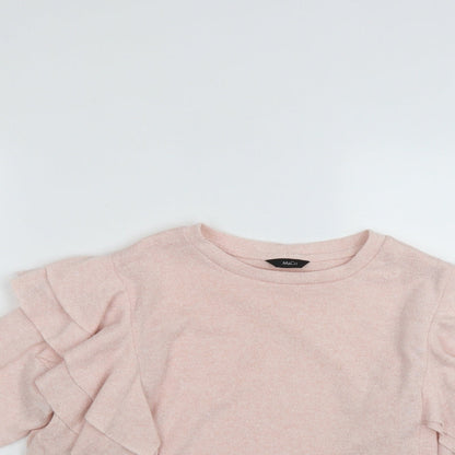 Womens UK Size 8 M&Co Pink Pullover Jumper