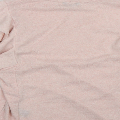 Womens UK Size 8 M&Co Pink Pullover Jumper