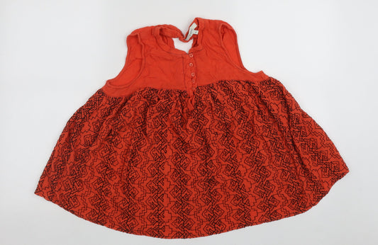 Womens UK Size 8 NEXT Orange Basic Tank