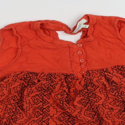 Womens UK Size 8 NEXT Orange Basic Tank