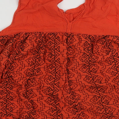Womens UK Size 8 NEXT Orange Basic Tank