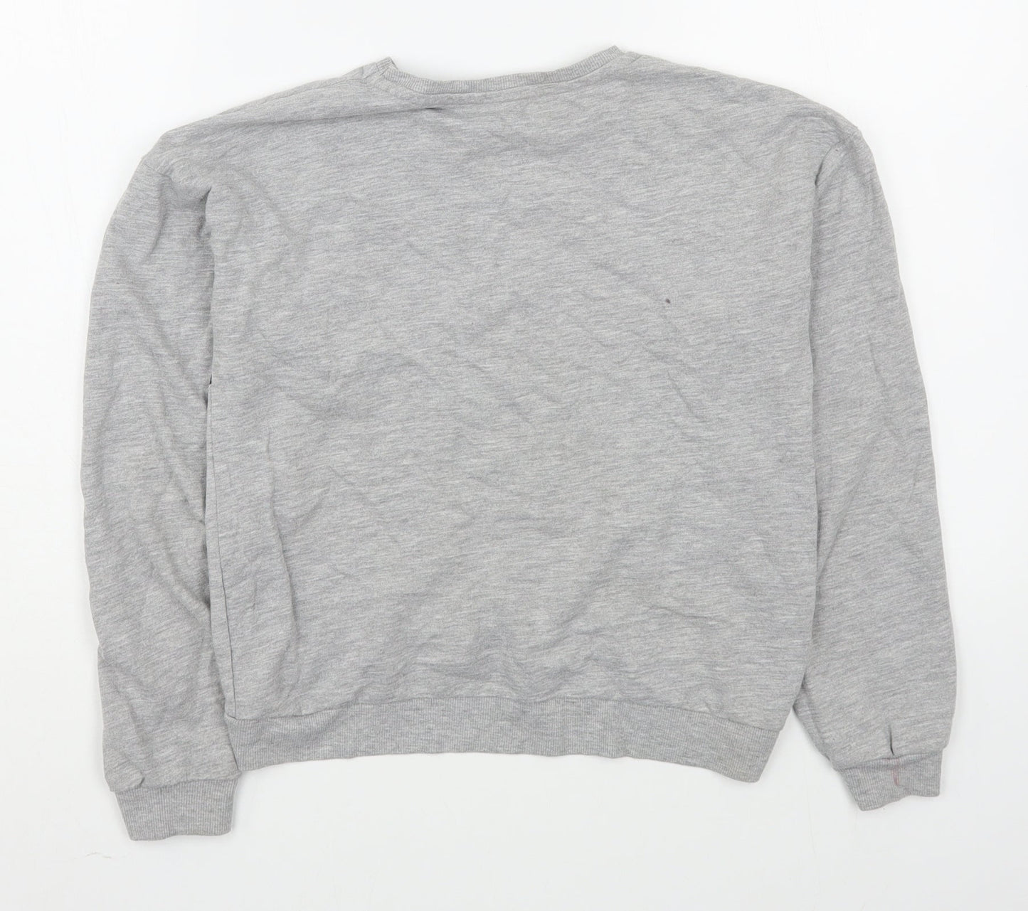 George Girls Grey  Cotton Pullover Sweatshirt Size 10-11 Years  Pullover