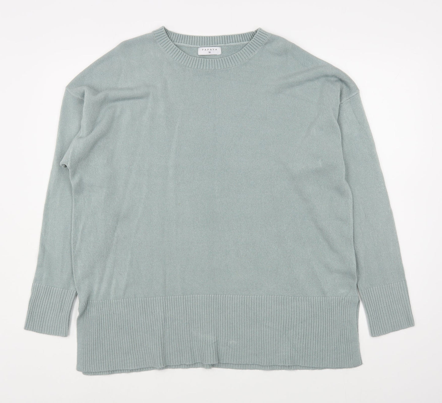 Womens UK Size 16 Matalan Green Pullover Jumper