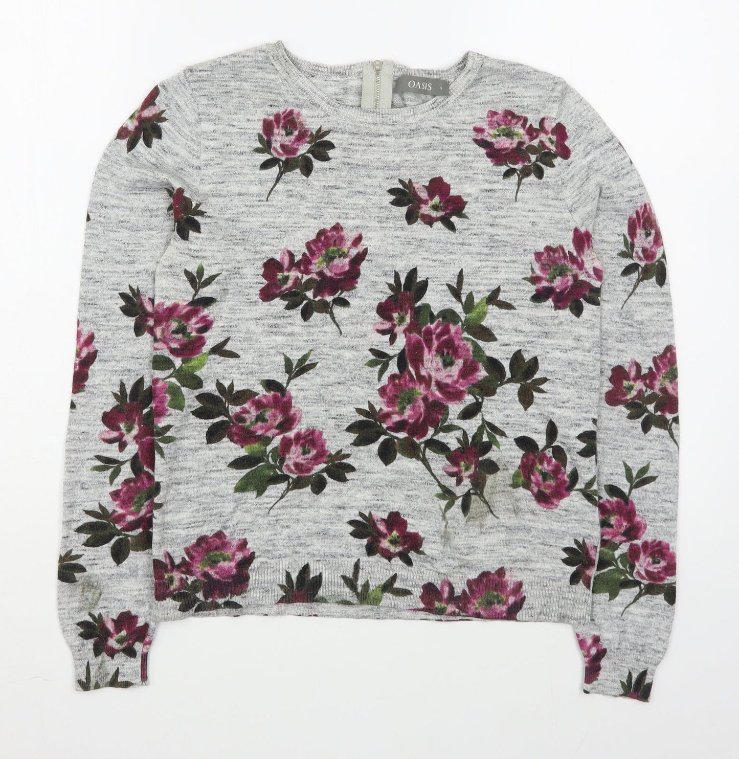 Womens UK Size S Oasis Multicoloured Pullover Jumper