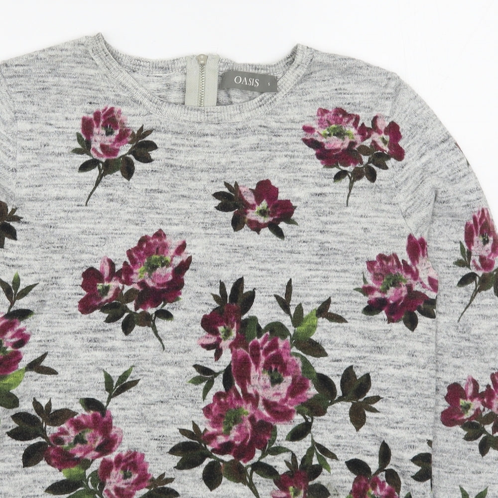 Womens UK Size S Oasis Multicoloured Pullover Jumper