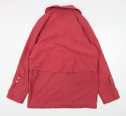 Womens UK Size M Gold Pink Overcoat