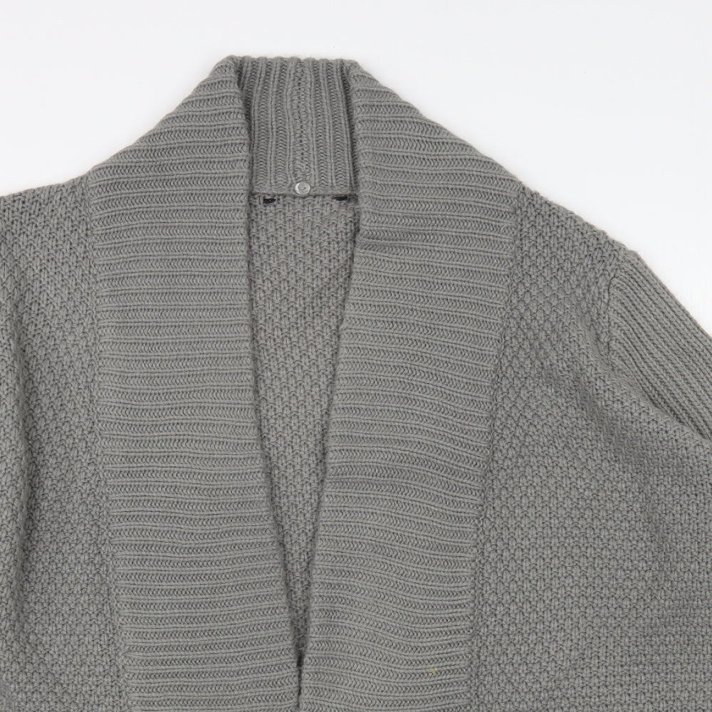 Womens UK Size L Preworn Grey Cardigan Jumper