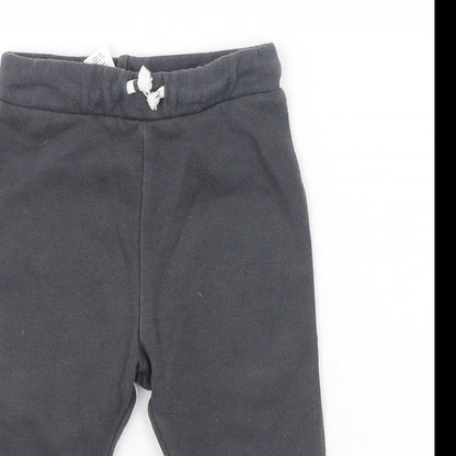 F&F Baby Grey  Cotton Jogger Trousers Size 6-9 Months
