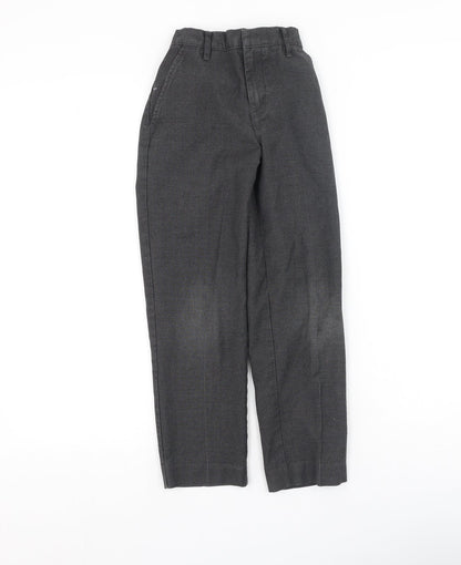 TU Boys Grey  Polyester Dress Pants Trousers Size 8 Years  Regular