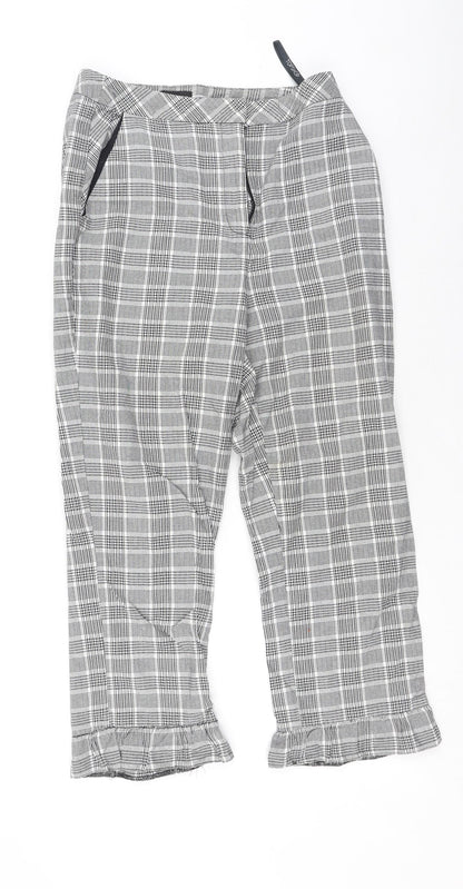 Womens UK Size 8 Topshop Regular Fit  Grey Trousers