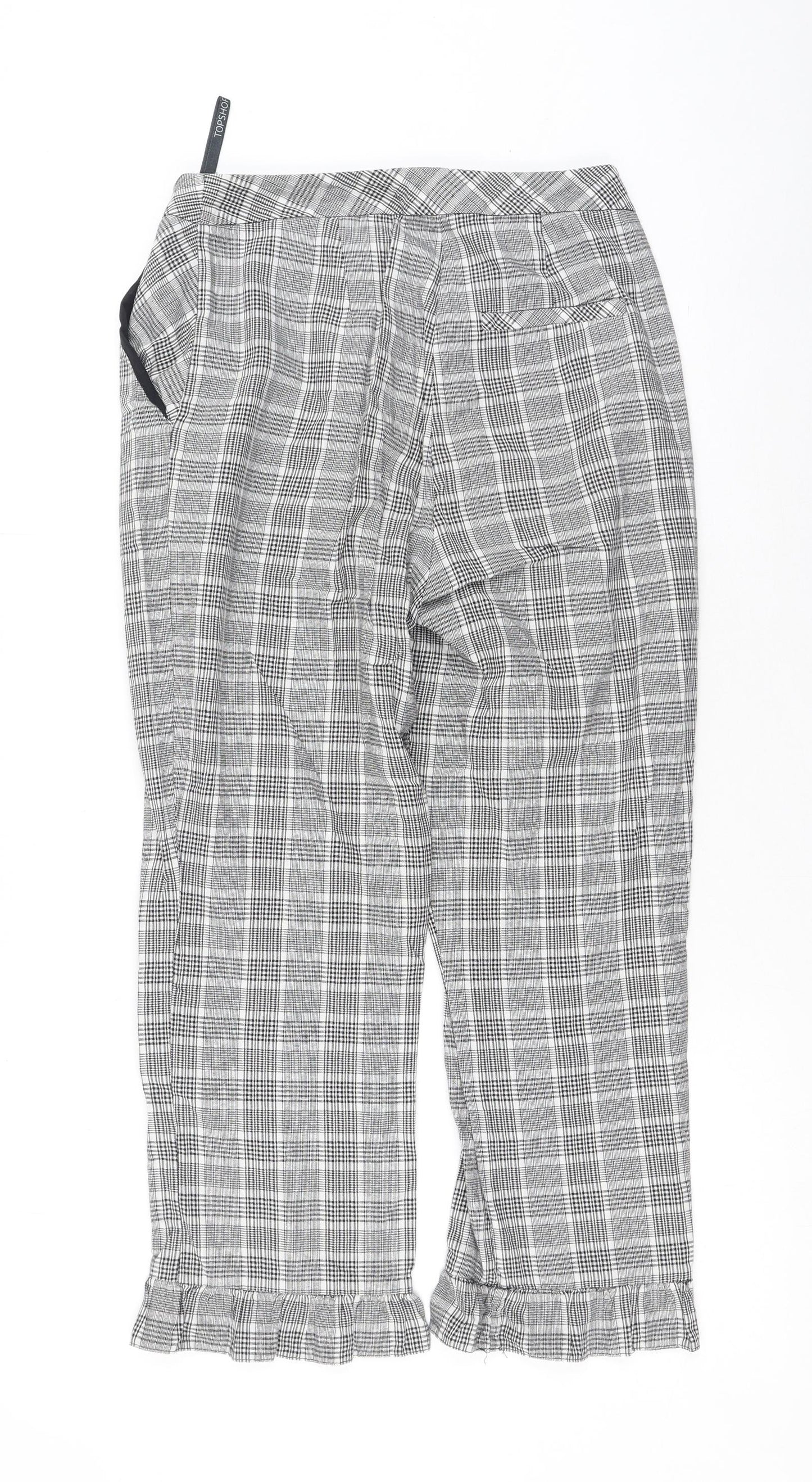 Womens UK Size 8 Topshop Regular Fit  Grey Trousers