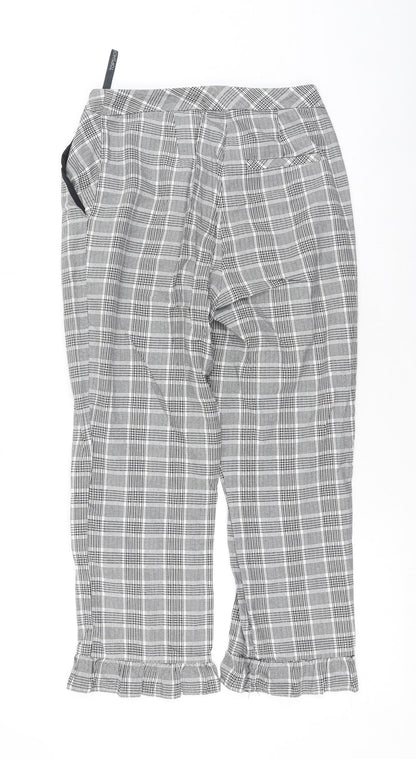 Womens UK Size 8 Topshop Regular Fit  Grey Trousers