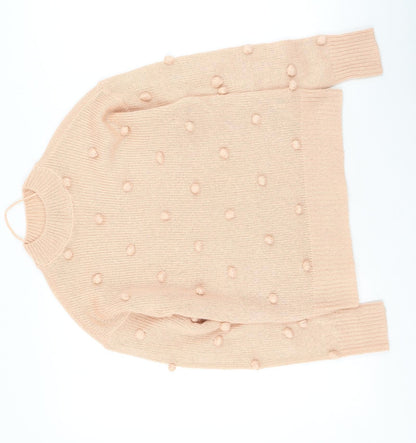 Womens UK Size S VERO MODA Pink Pullover Jumper
