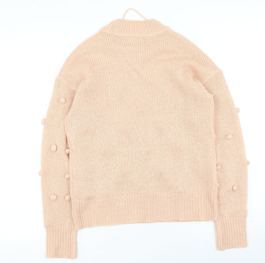 Womens UK Size S VERO MODA Pink Pullover Jumper