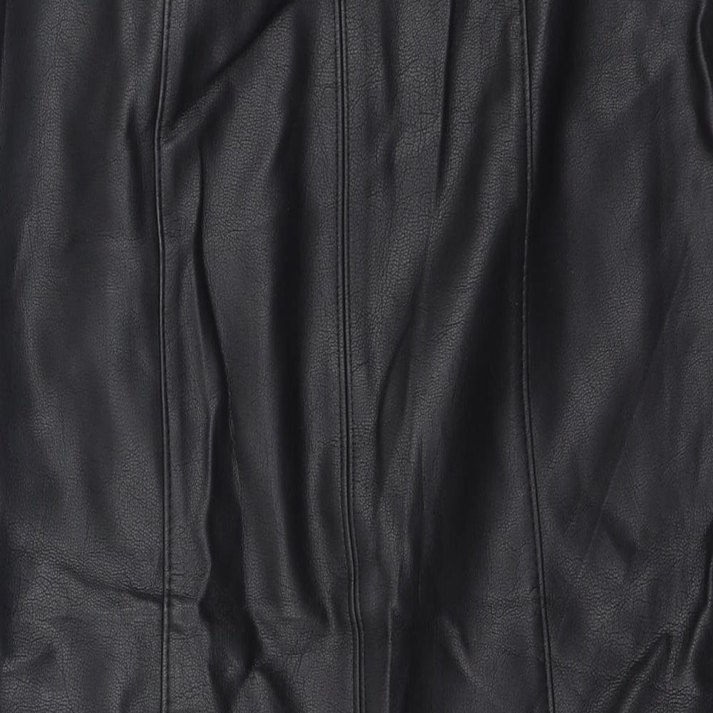 Papaya Womens Black  Viscose Mini Skirt Size 8