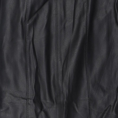 Papaya Womens Black  Viscose Mini Skirt Size 8