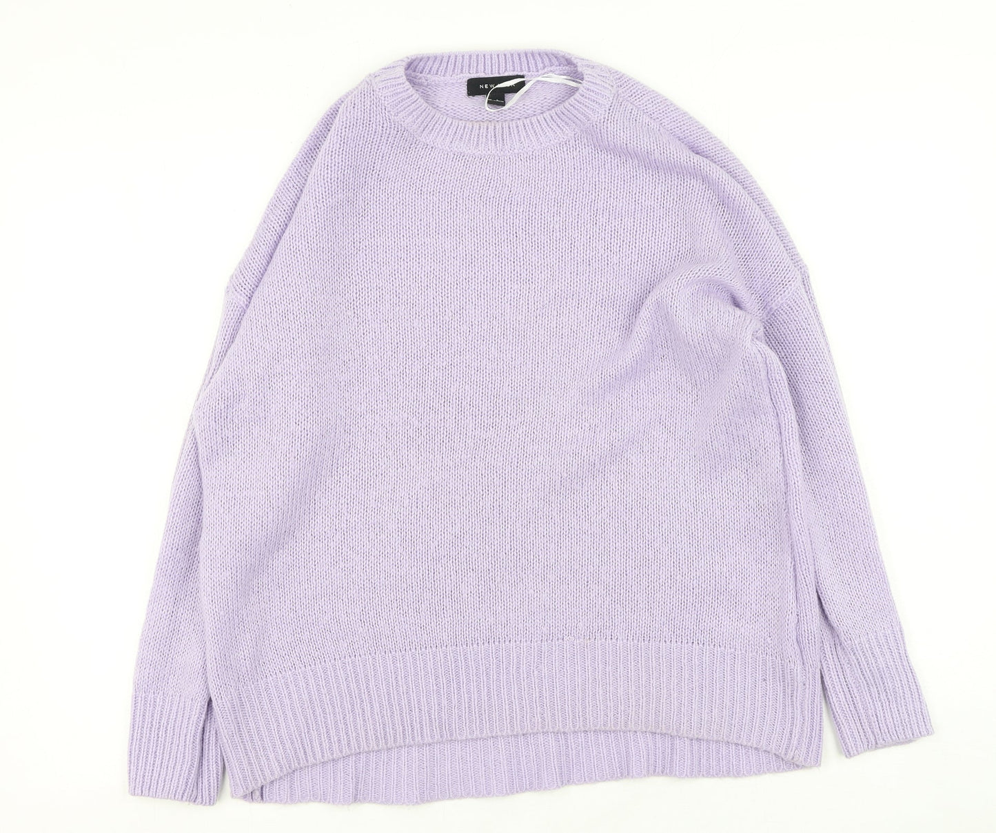 Womens UK Size L New Look Purple Pullover Jumper