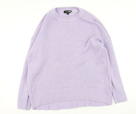 Womens UK Size L New Look Purple Pullover Jumper