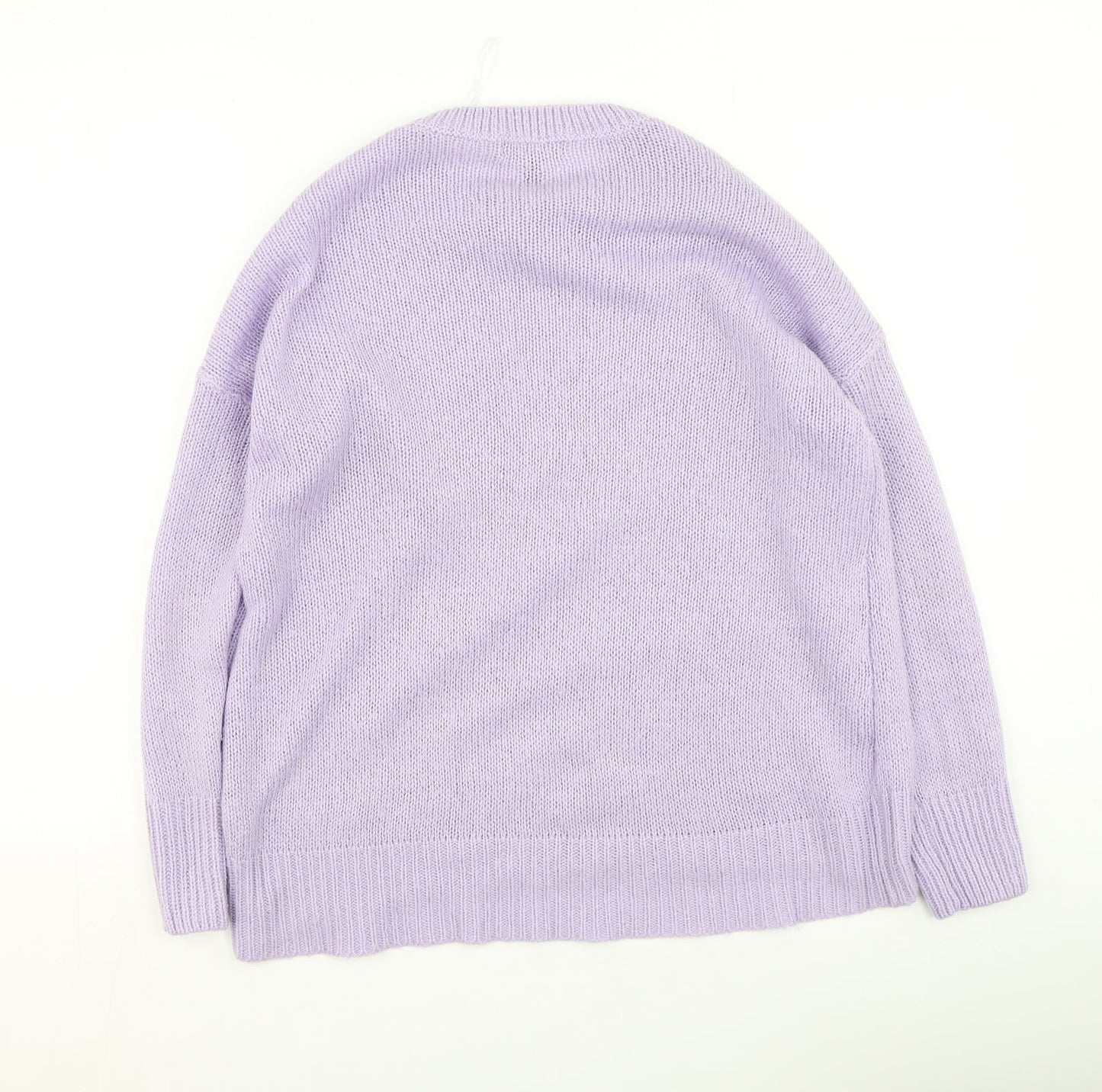 Womens UK Size L New Look Purple Pullover Jumper