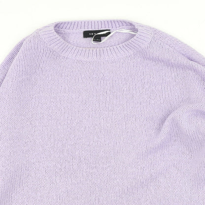 Womens UK Size L New Look Purple Pullover Jumper