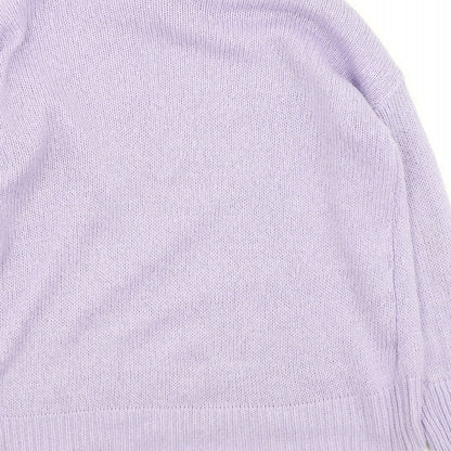 Womens UK Size L New Look Purple Pullover Jumper