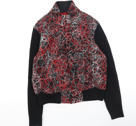 Apricot Womens Multicoloured High Neck  Polyester Full Zip Jumper Size 12